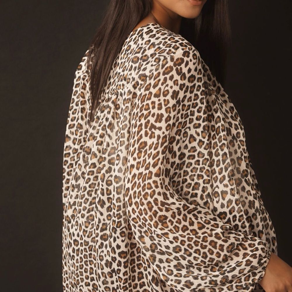 Anthropologie | Maeve Long-Sleeve Pleated Peasant Blouse | XL - Picture 5 of 6